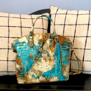 Brahmin Large Duxbury Satchel in Bird of Paradise